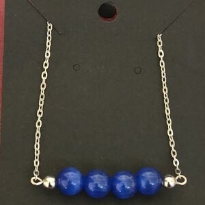 Sapphire Cat Eye Bead Necklace Harriet Ave Jewels. NWT